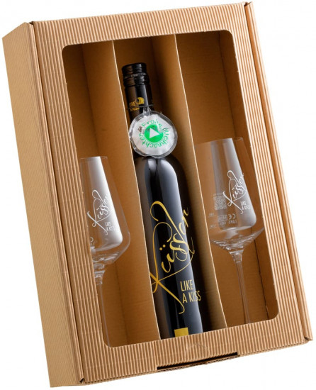 2021 Singender Weihnachtswein mit zwei Küssler-Gläsern weiß trocken - Winzerhof Küssler
