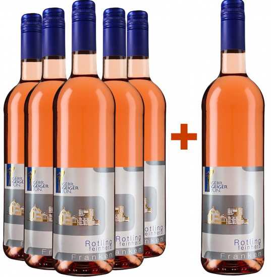 5+1 Rotling feinherb Paket - Weingut Gebr. Geiger jun. 