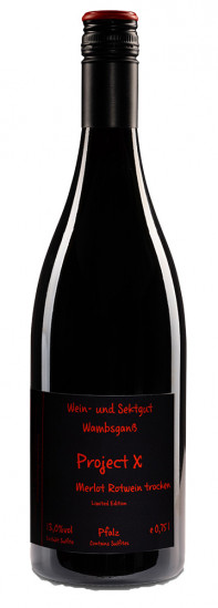 2020 Merlot Rotwein Project X trocken - Wein- und Sektgut Wambsganß