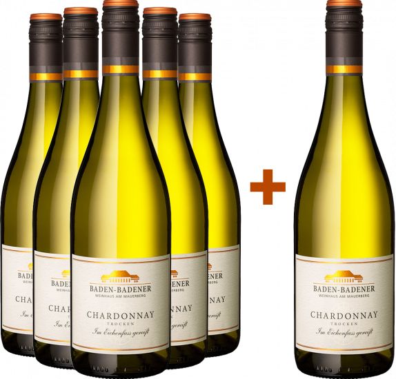 5+1 Paket Chardonnay Eichenfass - Baden-Badener Weinhaus am Mauerberg