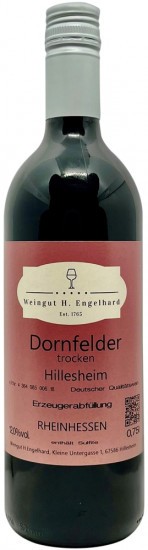 2017 Dornfelder trocken - Weingut H. Engelhard