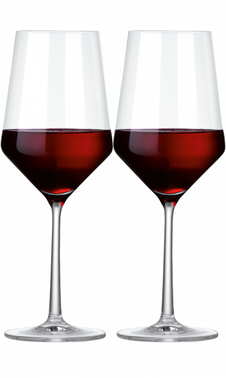 Paket Flaschen Rotwein 6 Premium 6 mit und Gläsern