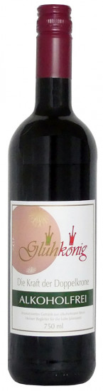 Glühkönig - entalkoholisiertes aromatisiertes Getränk, Alkoholfrei halbtrocken - Weinkellerei Weinkönig