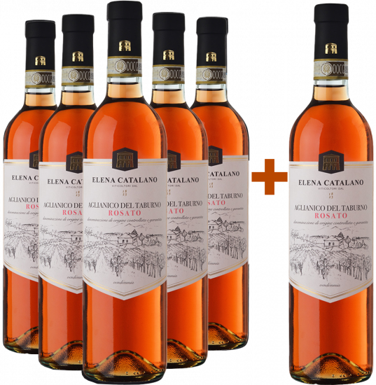 5+1 Paket Aglianico Rosato Taburno DOCG - Tenuta Elena Catalano