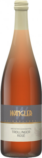 2021 Abstatter Schozachtal Trollinger Rosé feinherb 1,0 L - Weinkellerei Wangler