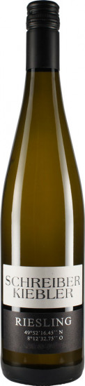 2023 Riesling 49°52´16.45´´N 8°12´32.75´´O trocken - Weingut Schreiber-Kiebler
