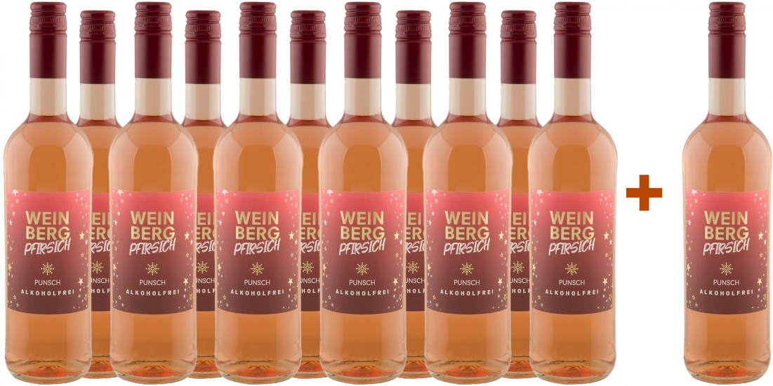11+1 Weinbergpfirsisch Punsch Paket - Josef Drathen GmbH & Co. KG Wein- und Sektkellerei