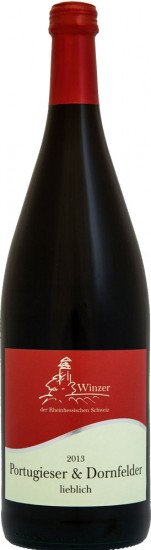 2024 Wöllsteiner Rheingrafenstein Portugieser & Dornfelder lieblich 1,0 L - Winzer der Rheinhessischen Schweiz