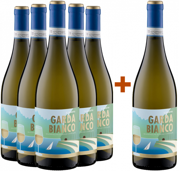 5+1 Paket Il Laghetto Garda Bianco DOC - Delibori