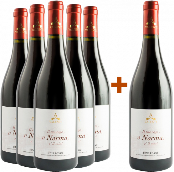 5+1 Paket Norma Etna Rosso DOC - Cantine Valenti