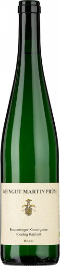 2024 Brauneberger Klostergarten Riesling Kabinett lieblich Bio - Weingut Martin Prüm