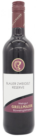 2020 Blauer Zweigelt Reserve trocken Bio - Weingut Grillmaier Bioweingärtnerei
