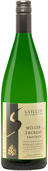 2021 Müller-Thurgau trocken 1,0 L - Weingut-Destillerie Harald Sailler