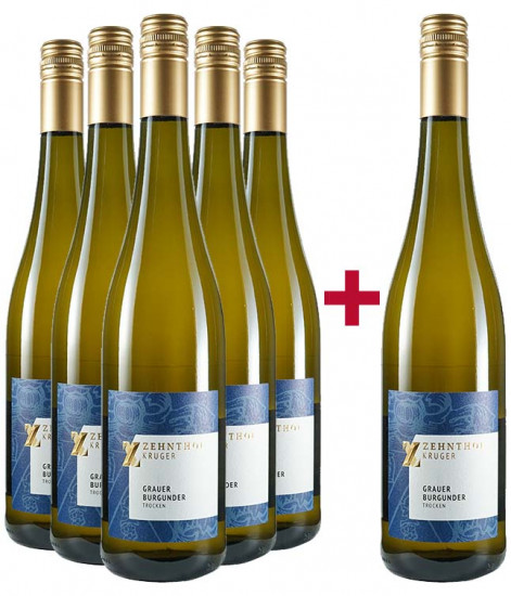 5+1 Paket Grauer Burgunder trocken - Weingut Zehnthof Kruger