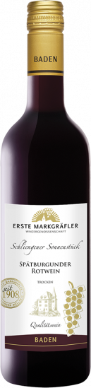 2022 Schliengener Sonnenstück Spätburgunder Rotwein trocken - Markgräfler Winzer  