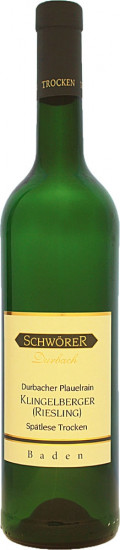 2023 Durbacher Plauelrain Klingelberger (Riesling) Spätlese trocken - Weinhaus Schwörer