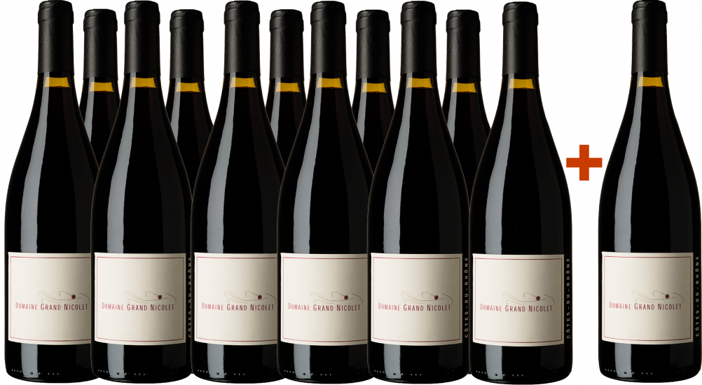11+1 Paket Cuvée Le Pourquoi Pas Côtes du Rhône AOP - Domaine Grand Nicolet