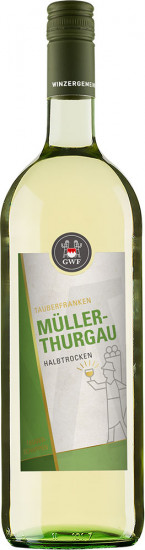 2024 TAUBERSCHOPPEN Müller-Thurgau halbtrocken 1,0 L - Winzergemeinschaft Franken eG