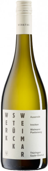 2023 Auxerrois Wein Werkstück Weimar trocken - Winzervereinigung Freyburg-Unstrut
