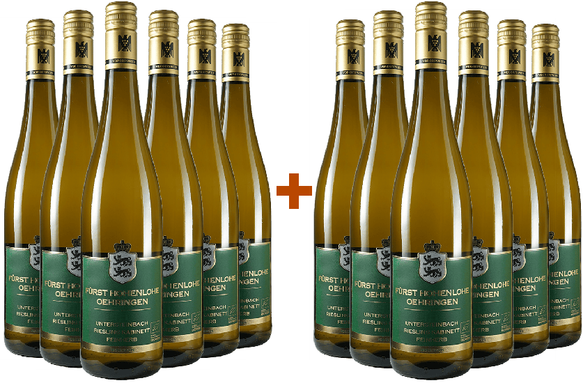 6+6 Untersteinbach Riesling feinherb Bio Bio - Weingut Fürst Hohenlohe Oehringen