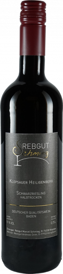 2022 Schwarzriesling halbtrocken - Rebgut Schmieg