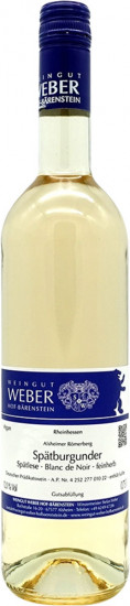 2021 Alsheimer Römerberg Spätburgunder Spätlese Blanc de Noir feinherb - Weingut Weber Hof-Bärenstein