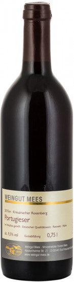 2015 Kreuznacher Rosenberg Portugieser Rotwein Qualitätswein QbA lieblich - Weingut Mees