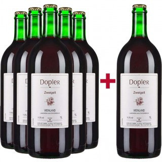 5+1 Paket Zweigelt trocken 1,0L - Weingut Dopler