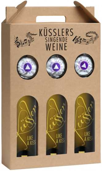 2021 Singender Geburtstagswein im 3er-Geschenkkarton weiß trocken - Winzerhof Küssler