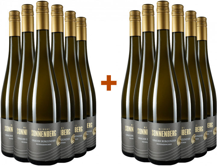 6+6 Paket 2021 Grauer Burgunder Feuermännchen trocken - Weingut Sonnenberg Speeter