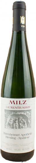 2008 Trittenheimer Apotheke Riesling Spätlese feinfruchtig lieblich - Weingut Josef Milz
