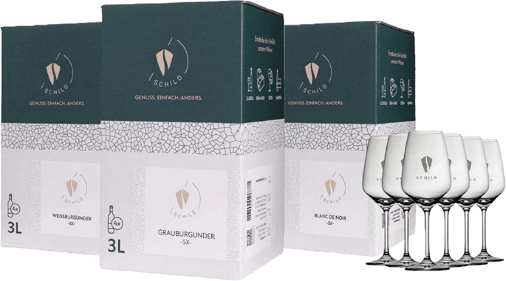 BURGUNDER BIB PACKAGE + 6 Gläser - SCHILD.WEIN