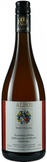2023 Rauenthaler Wülfen Spätburgunder Weißherbst halbtrocken - Weingut Albus