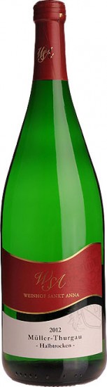 2012 Müller-Thurgau QbA halbtrocken 1L - Weingut Sankt Anna