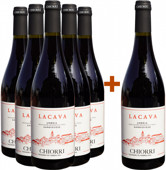 5+1 Paket Lacava Sangiovese Umbria IGP - Chiorri