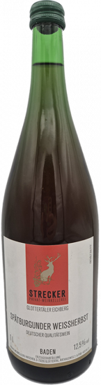 2022 Spätburgunder Weißherbst Liter feinherb 1,0 L - Weinkellerei Hirschen Glottertal