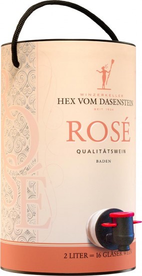 2017 Rosé Qualitätswein - in der 2,0l BAG in TUBE Weinschlauch - Winzerkeller Hex vom Dasenstein