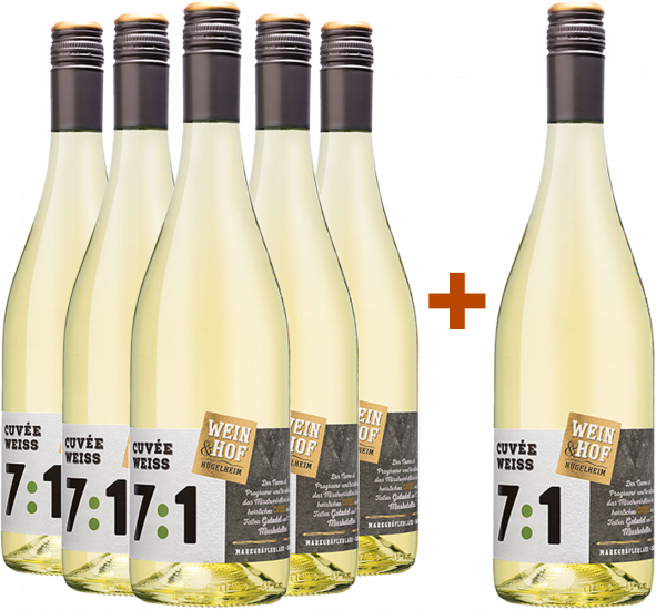 5+1 Paket Cuvée 7:1 trocken - Wein & Hof Hügelheim