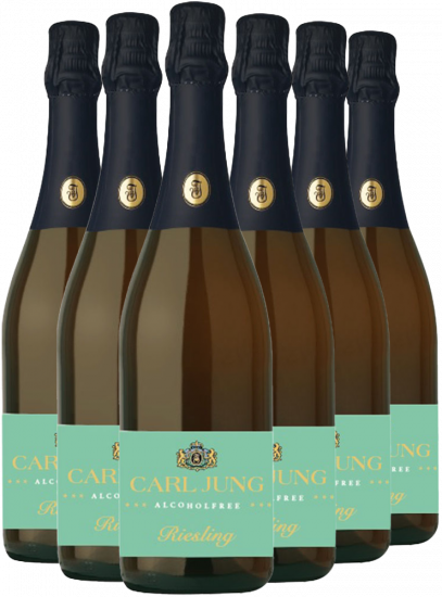 Mousseux Riesling schäumendes Getränk aus entalkoholisiertem Rieslingwein (6 Flaschen) - Carl Jung