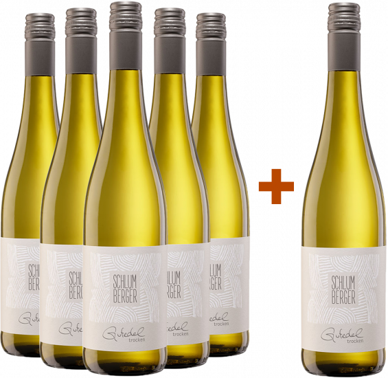 5+1 Paket Gutedel trocken - Weingut Schlumberger