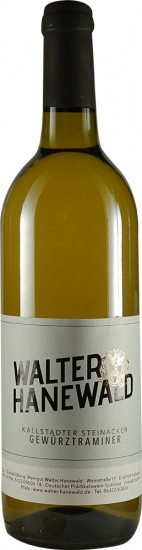 2017 Kallstadter Steinacker Gewürztraminer Spätlese lieblich - Weingut Walter Hanewald