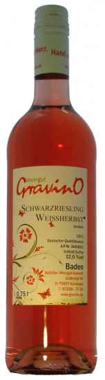 2011 Schwarzriesling Weissherbst QbA Trocken - Weingut GravinO