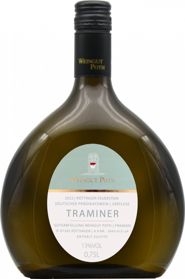 2022 Röttinger Feuerstein Traminer Spätlese halbtrocken - Weingut Poth