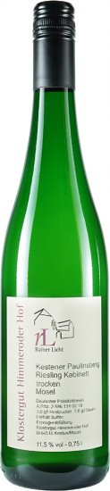 2016 Kestener Paulinsberg Riesling Kabinett trocken - Klostergut Himmeroder Hof