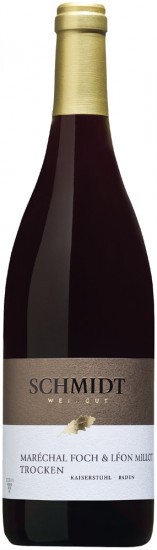 2016 Marechal Foch & León Millot Rotwein Premium - aus dem Holzfass trocken Bio - Ökologisches Weingut Schmidt