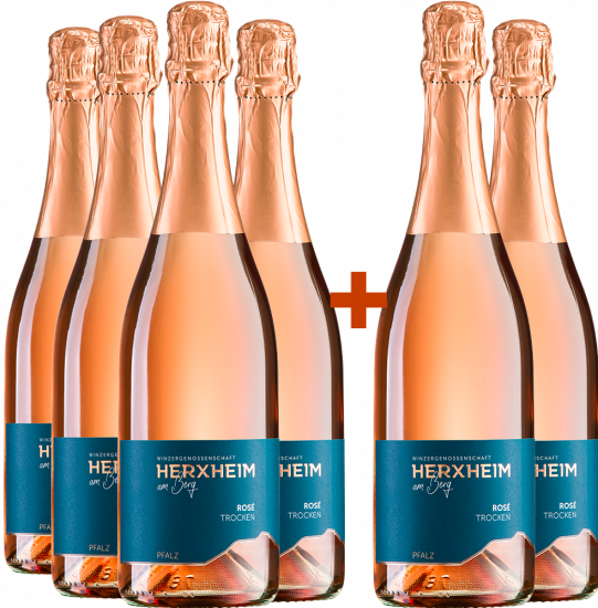 4+2 Paket Rosé Sekt trocken - Winzergenossenschaft Herxheim am Berg