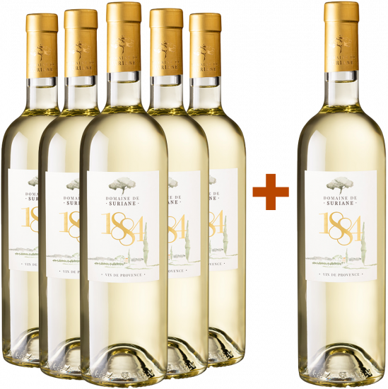 5+1 Paket 2023 Cuvée 1884 blanc - Domaine de Suriane