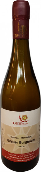 2019 Dertinger Mandelberg Grauer Burgunder trocken - Weingut Oesterlein
