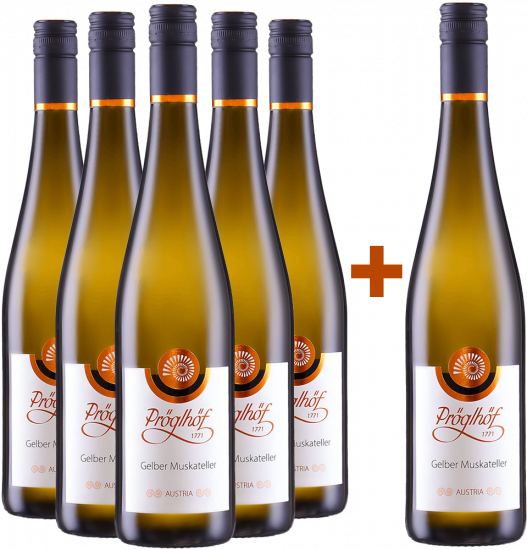 5+1 Paket Gelber Muskateller trocken Bio - Pröglhöf