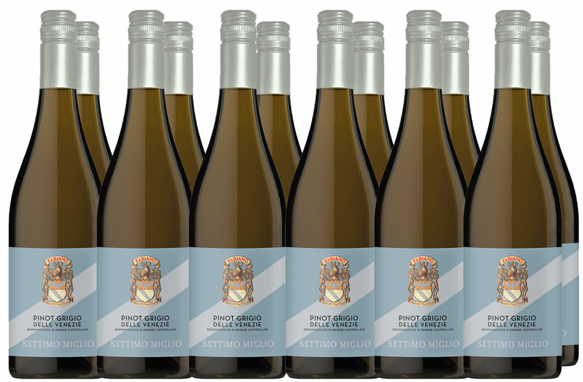 Fabiano Vini Box Promozionale Settimo Miglio Pinot Grigio delle Venezie DOC - Fabiano Vini